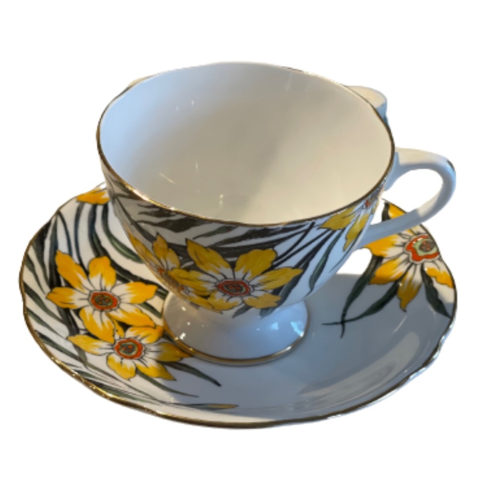GLADSTONE BONE CHINA TEA CUP AND SAUCER